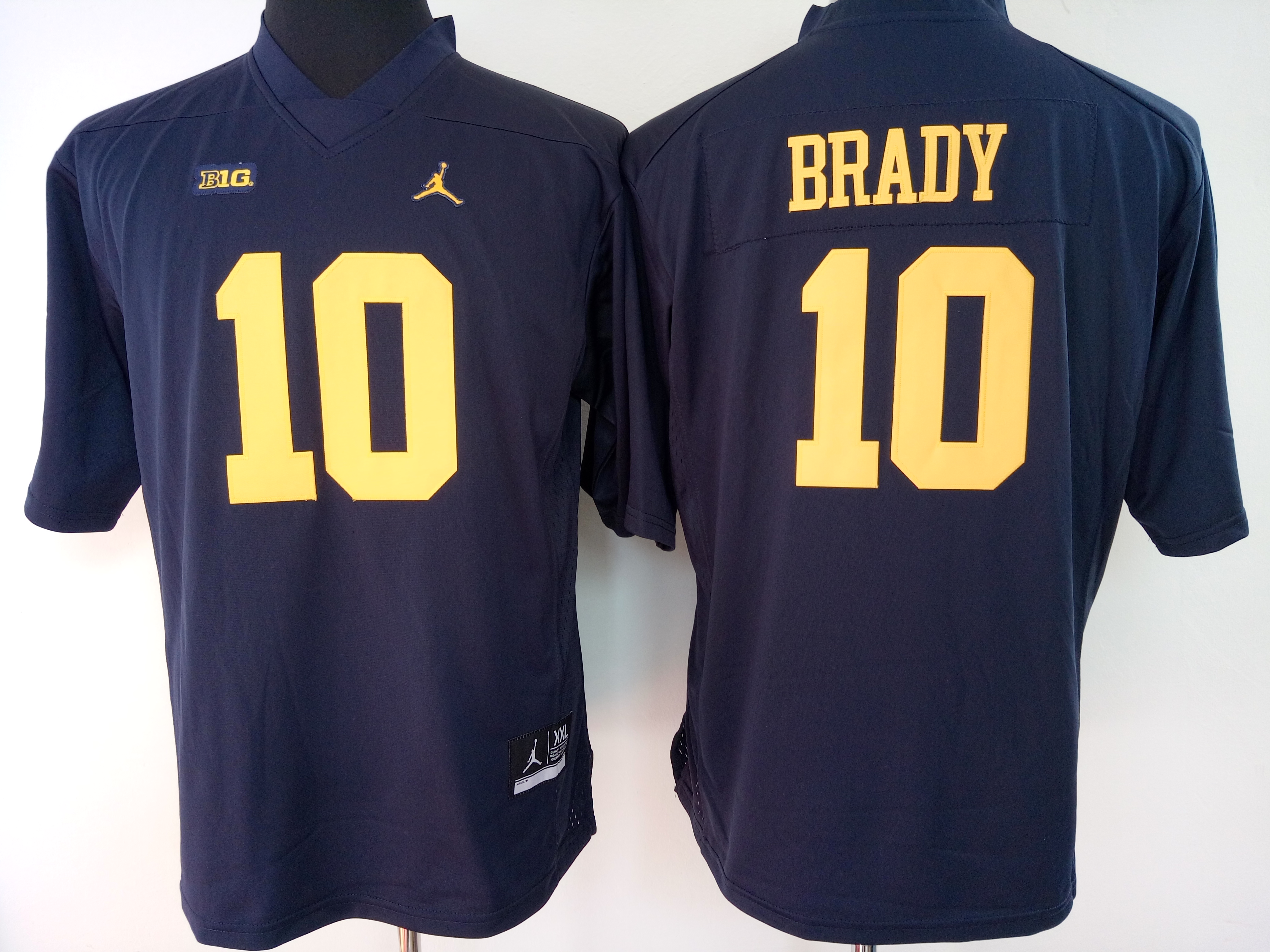 NCAA Womens Michigan Wolverines Blue 10 Brady jerseys
